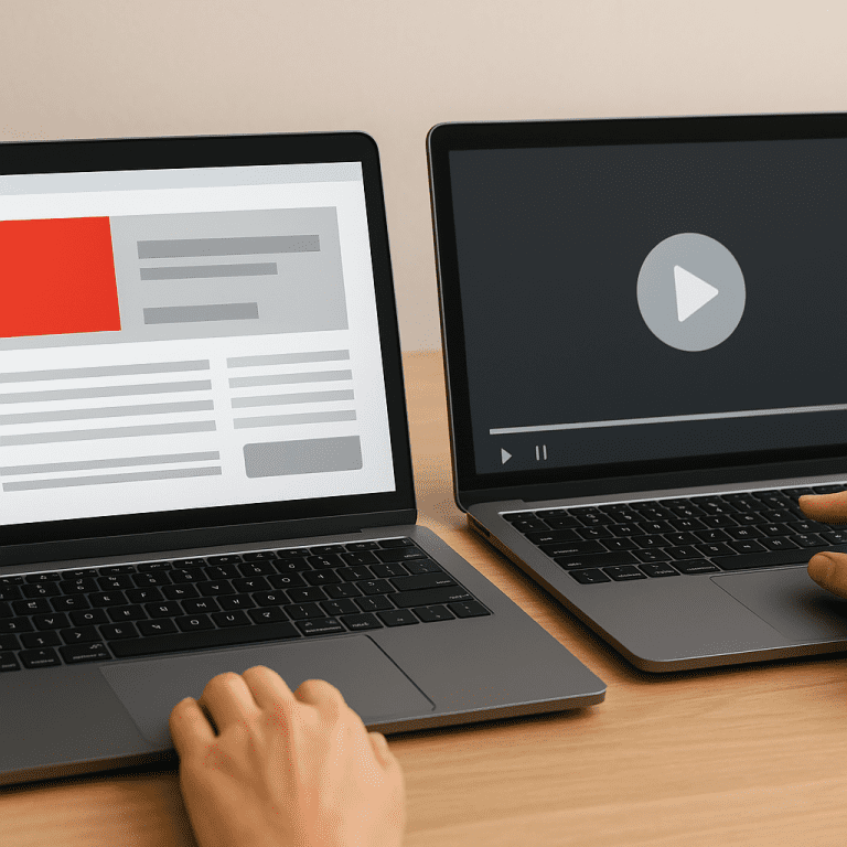 Jakie są różnice między reklamą display a reklamą wideo?